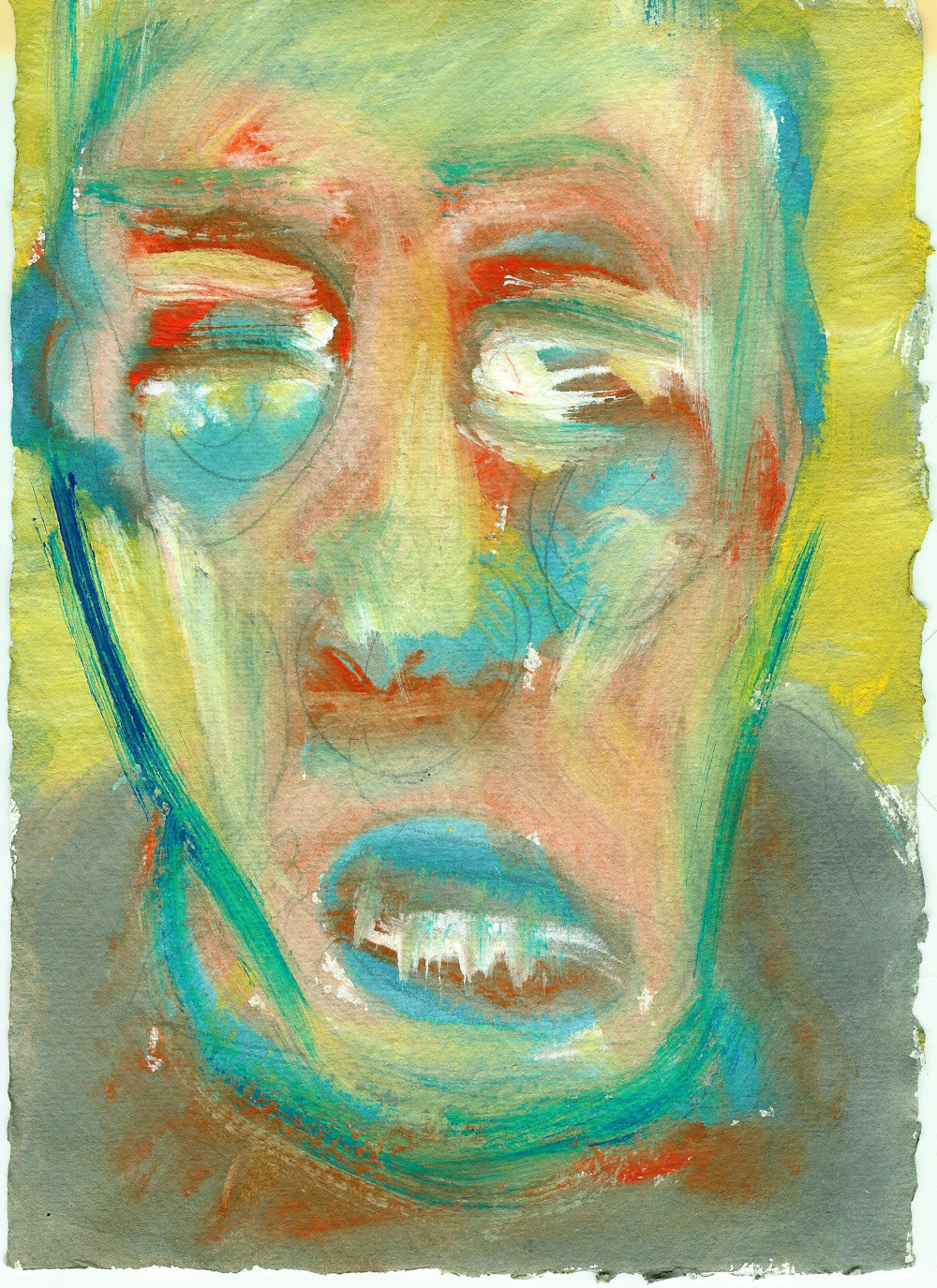 gouache portrait